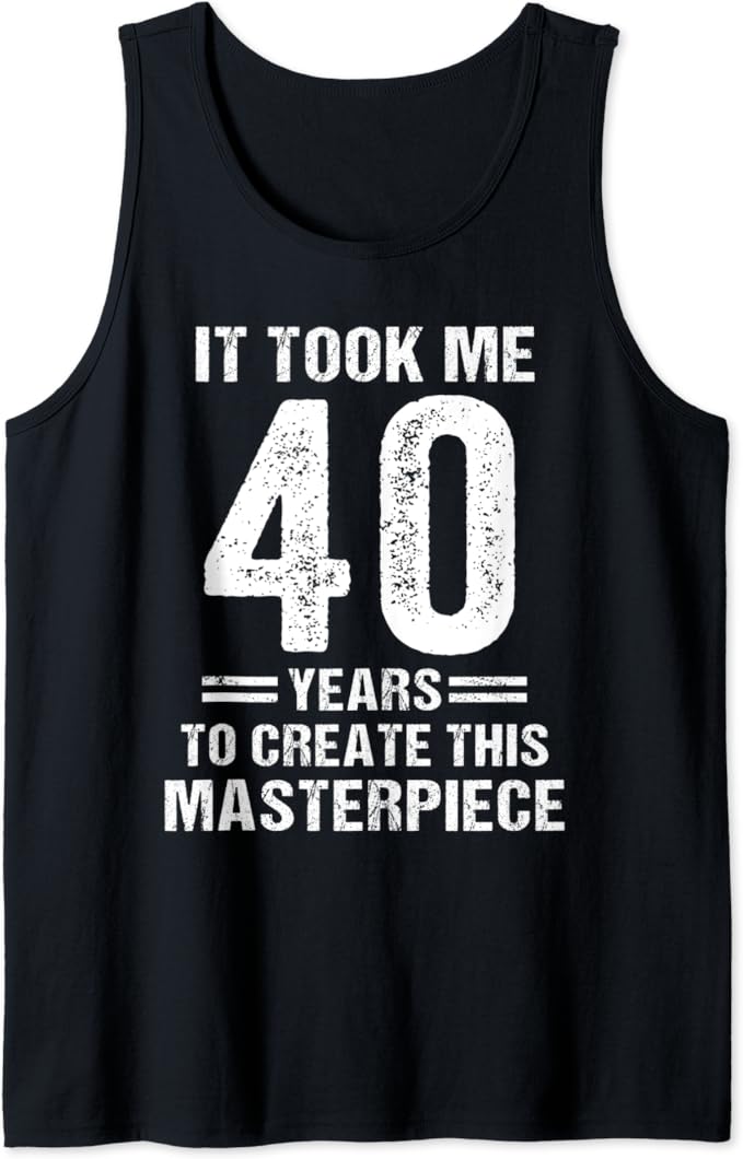 Lustiges 40 Jahre altes Witz 40. Geburtstag Outfit Gag Dad Son Tank Top Amazon.de Fashion